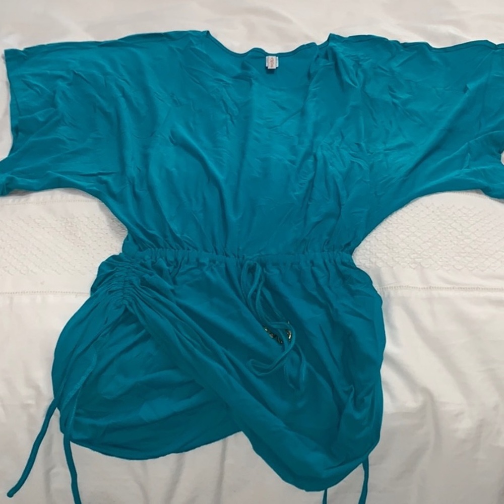 Aqua Coverup- romper